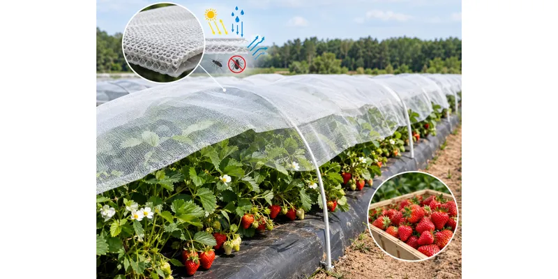 Plant Armor Textile Cover Boosts Strawberry Yields Up to 3.56 Times in Field Tests